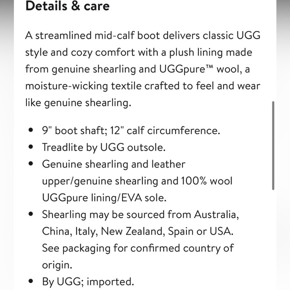 Ugg Michelle Chestnut Boots Size 8.5 NEW - Picture 4 of 16